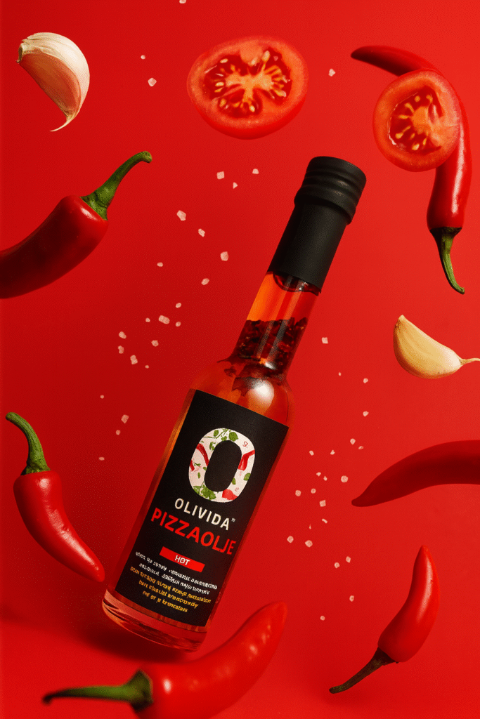 Olivida Olivenolje Pizza Spania Pizzaolje HOT olje